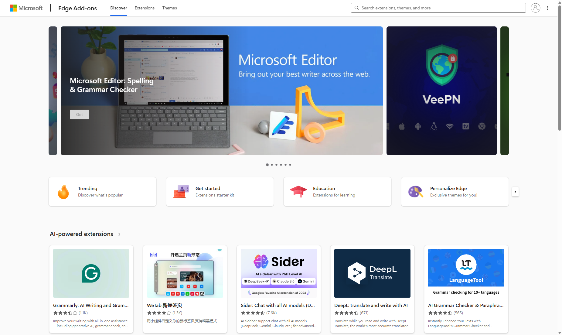 Microsoft Edge Addons