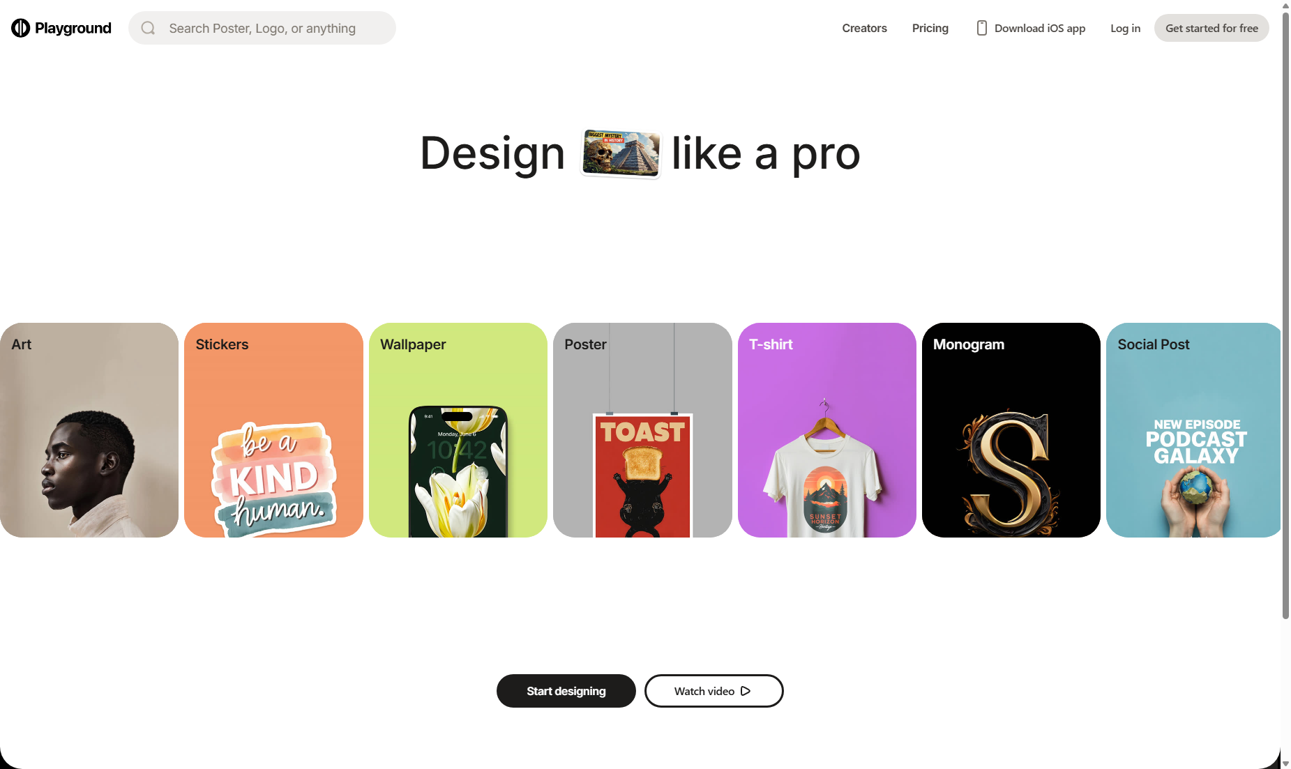 Free AI Design Tool: Logos, T-Shirts, Social Media - Playground