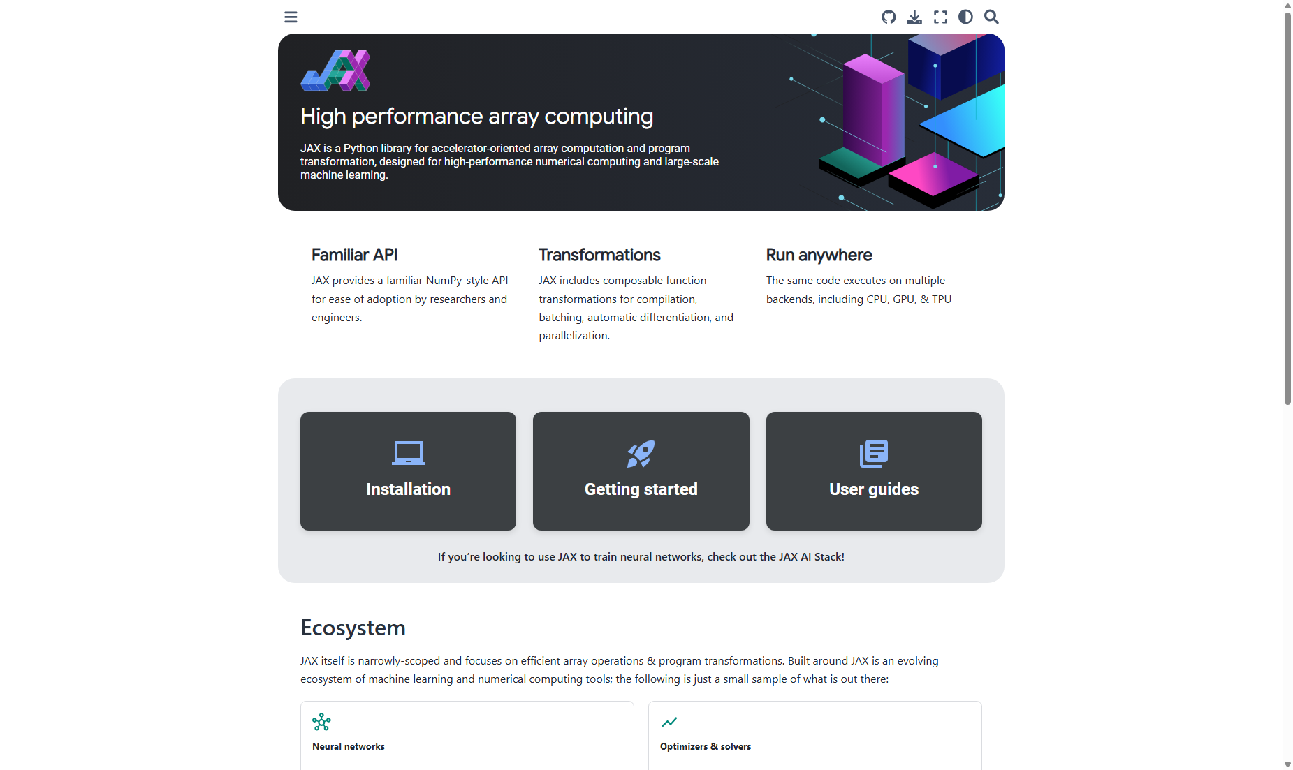 JAX Documentation