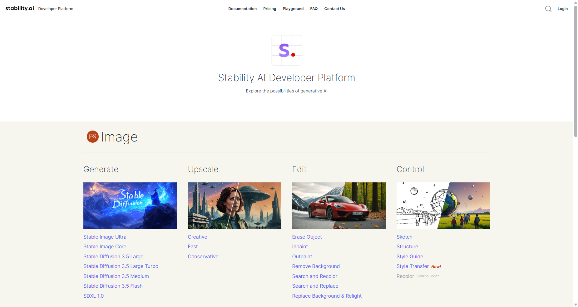 Stability AI Developer Platform