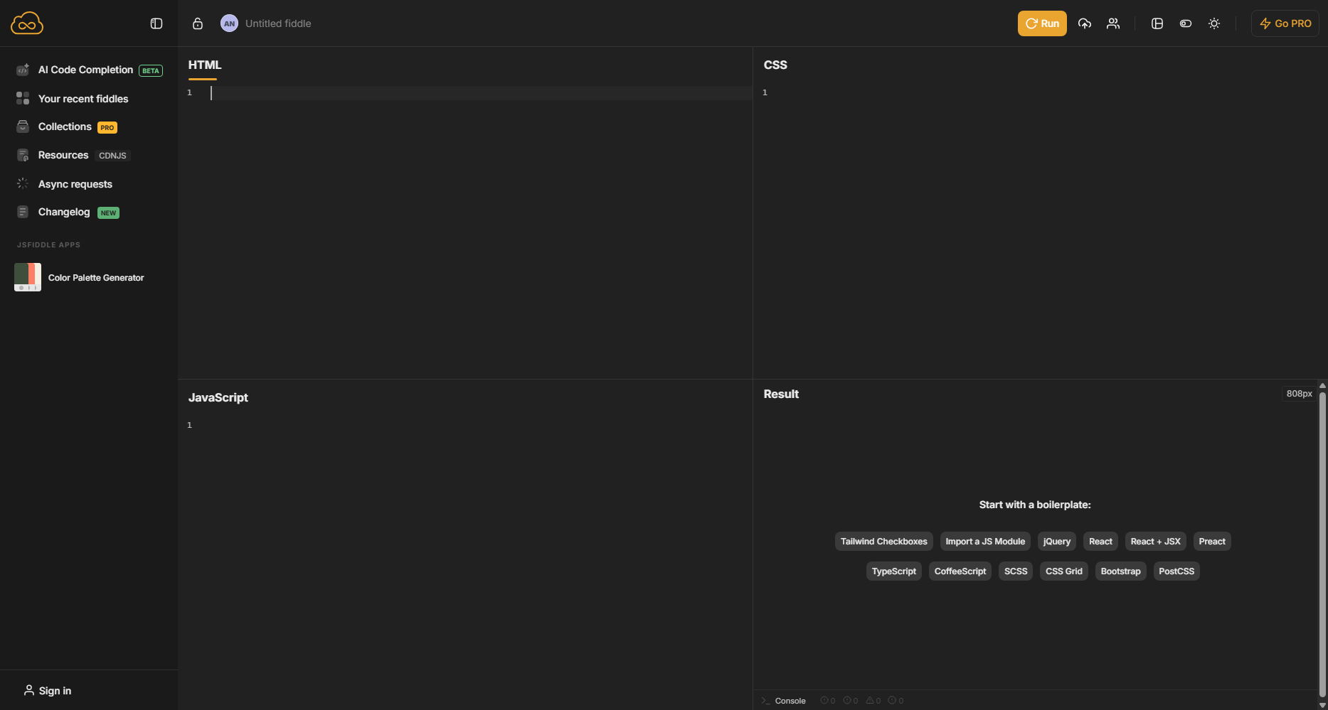 JSFiddle