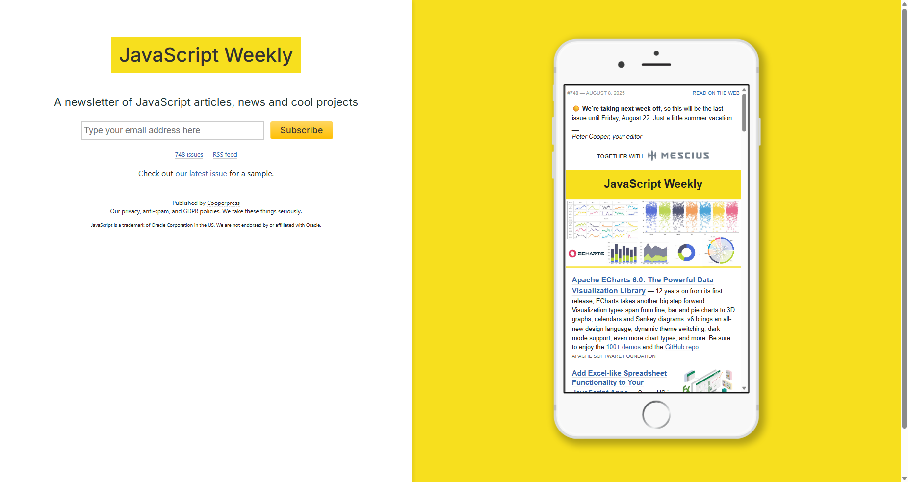 JavaScript Weekly