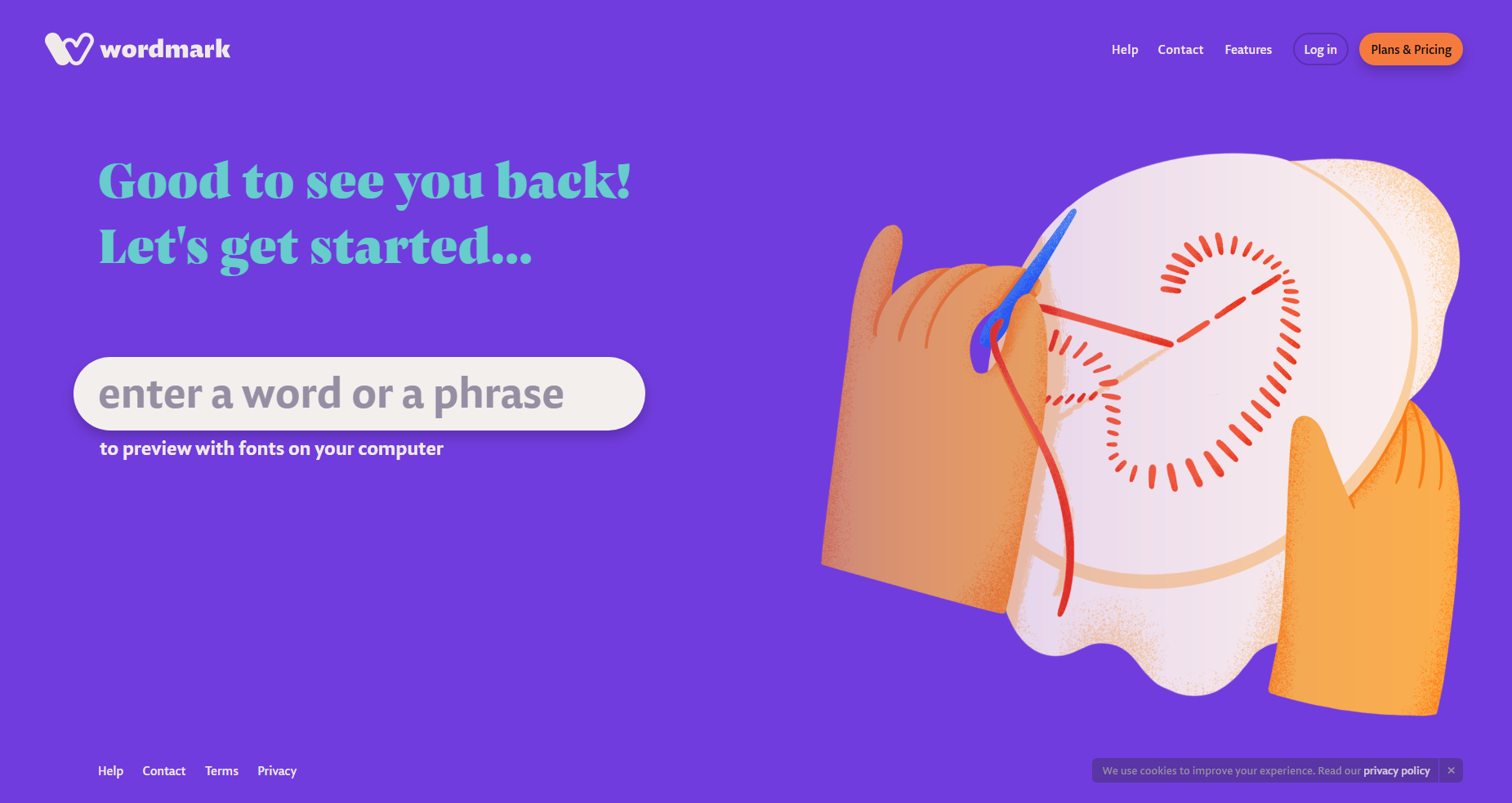Wordmark - Helps you choose fonts!