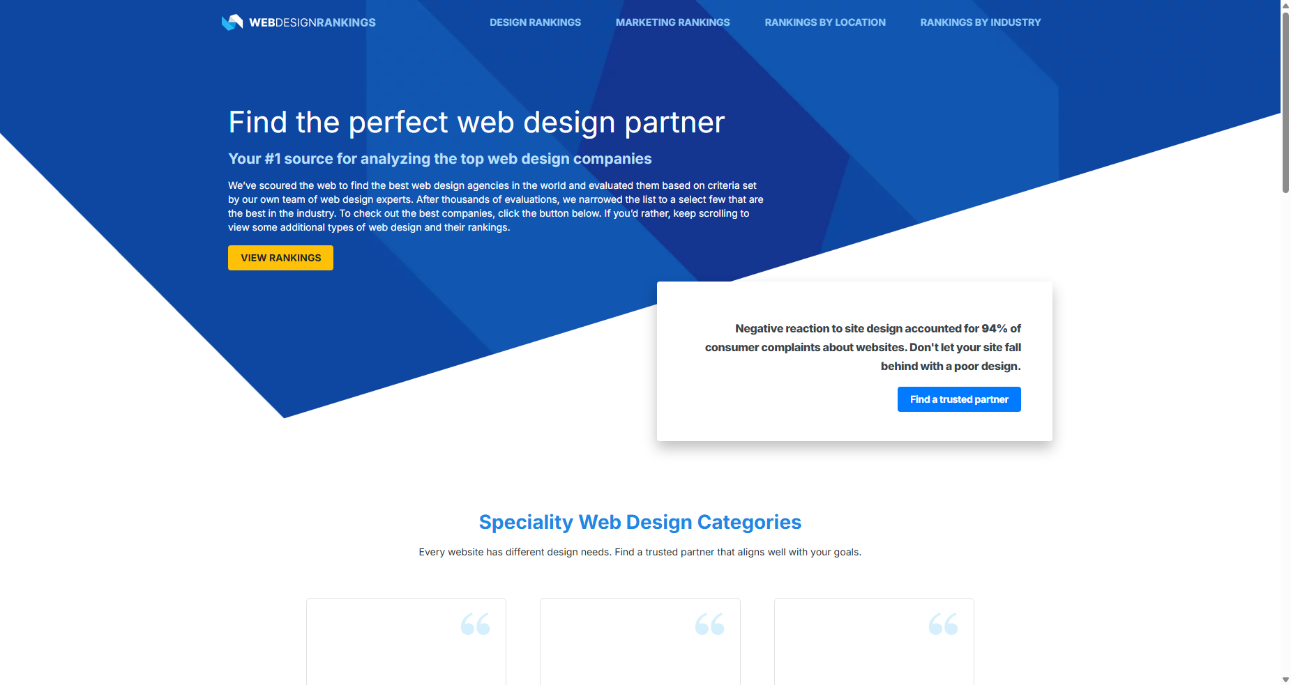 Web Design Rankings