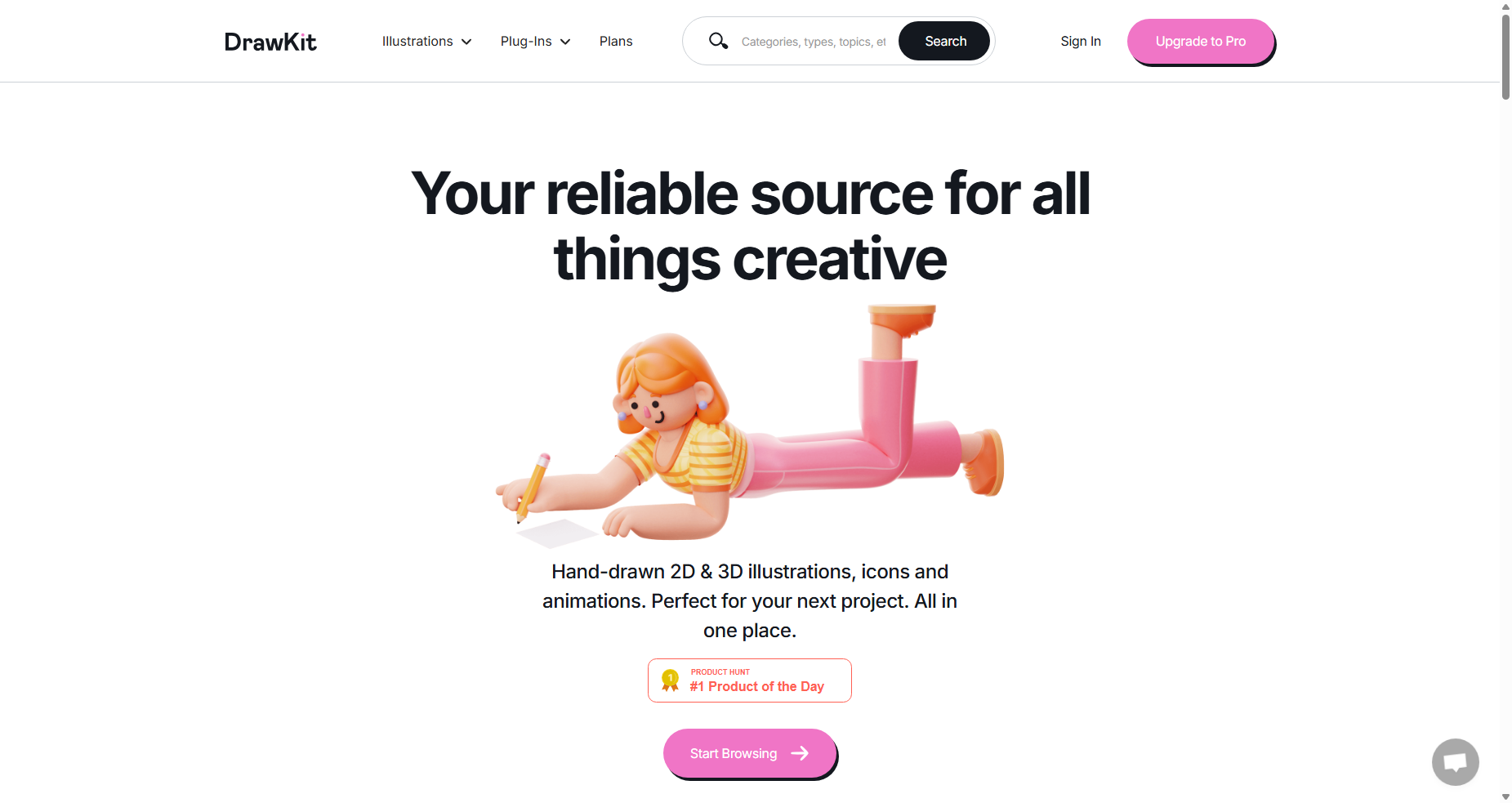 DrawKit - Beautiful 2D & 3D Illustrations and Icons