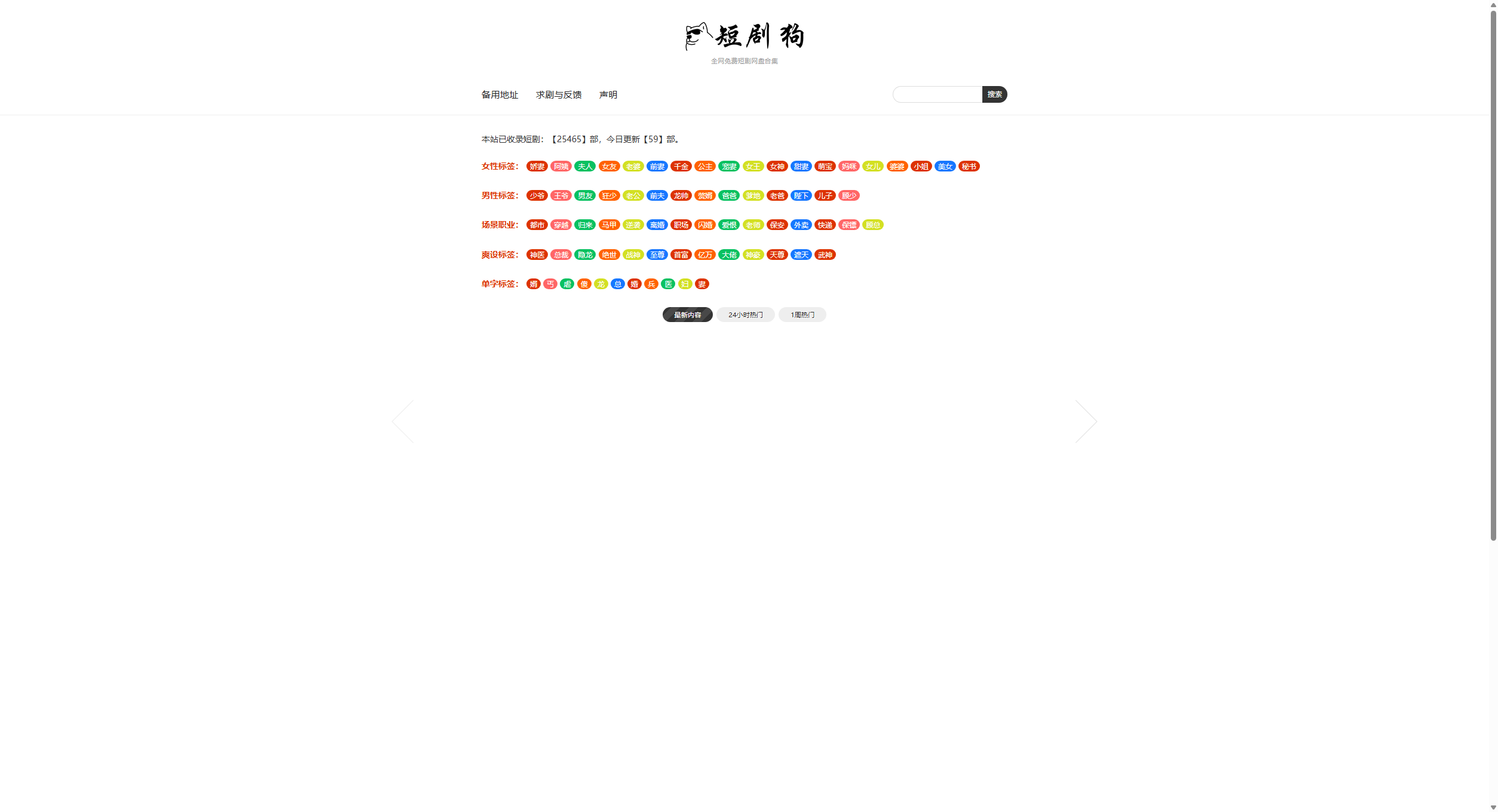 短剧狗-全网免费短剧网盘合集