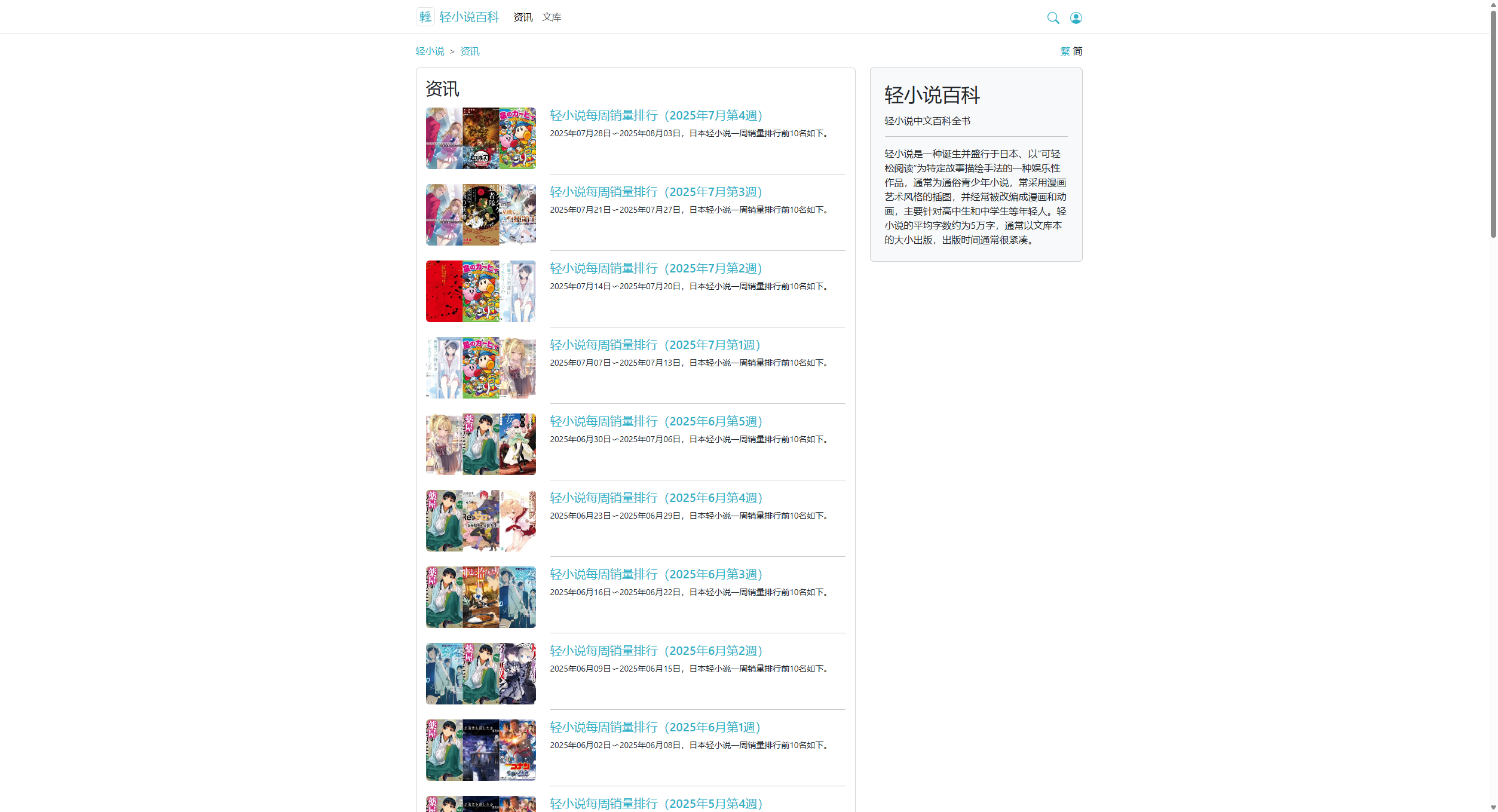 轻小说百科