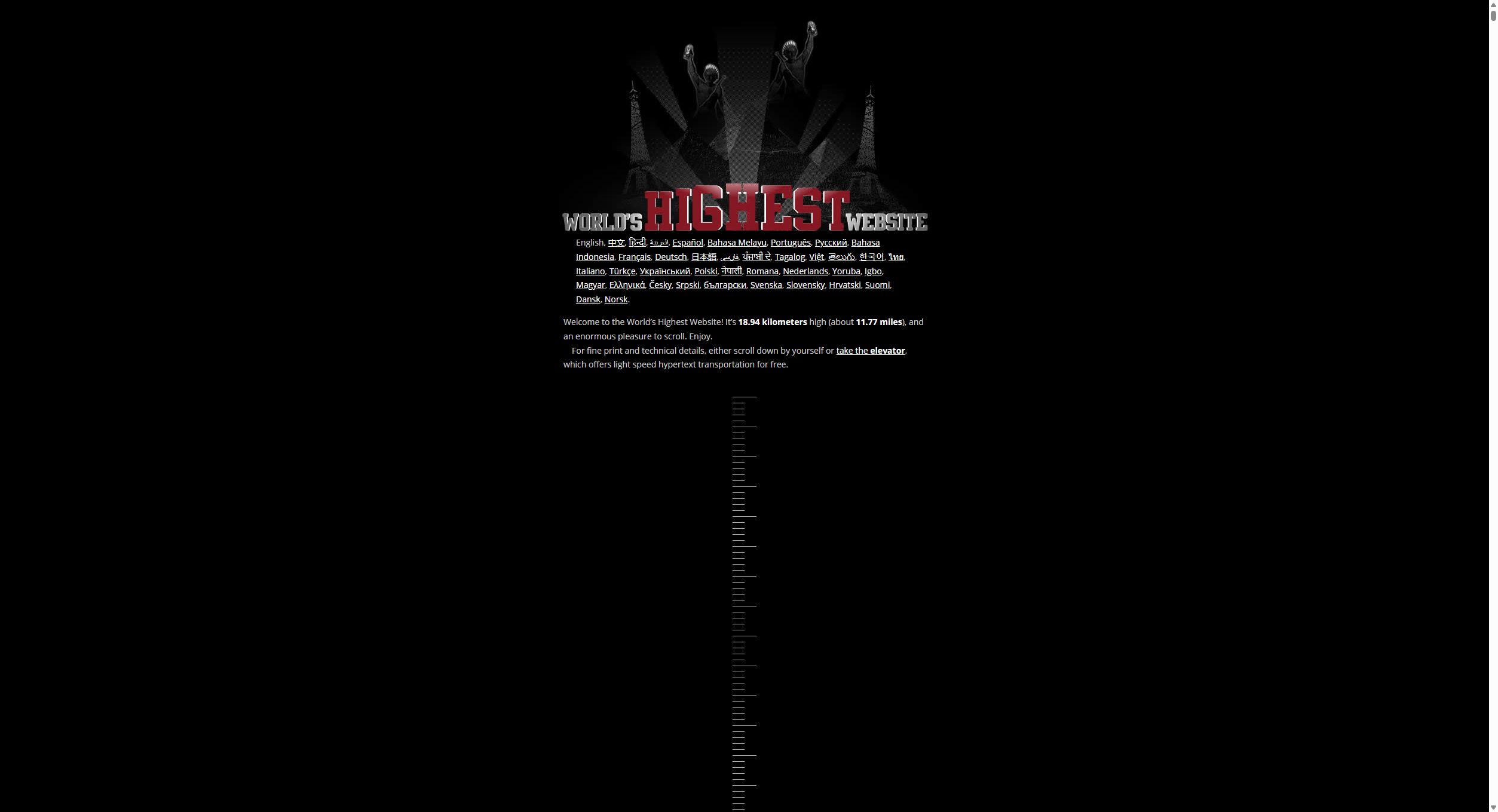 The World’s Highest Website