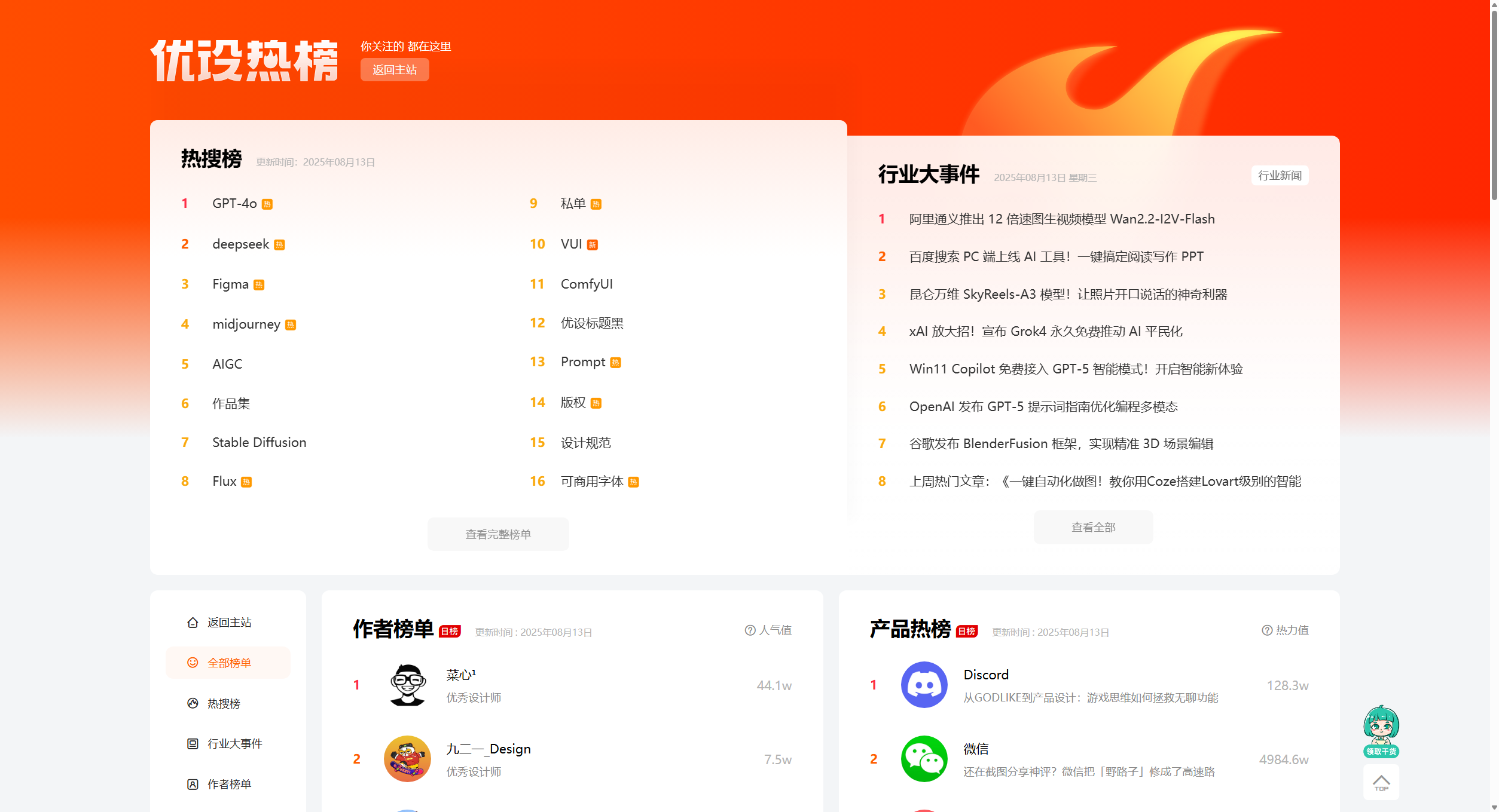 优设热榜