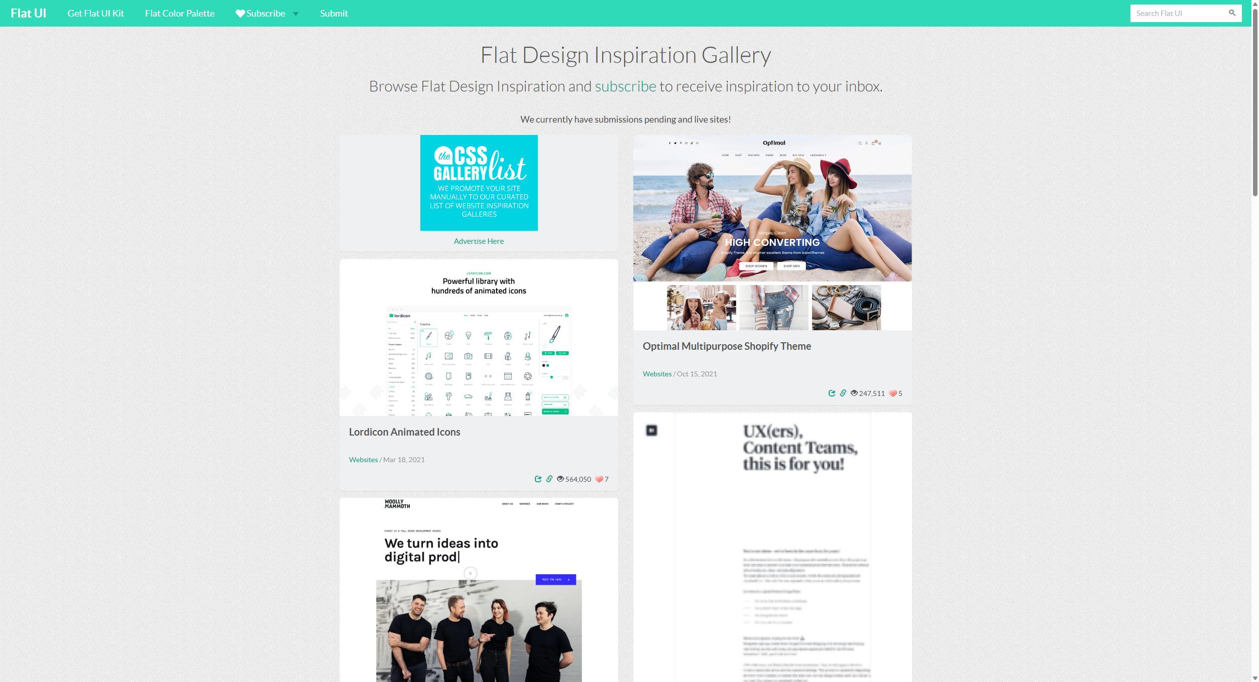 Flat Design Inspiration - Flat UI