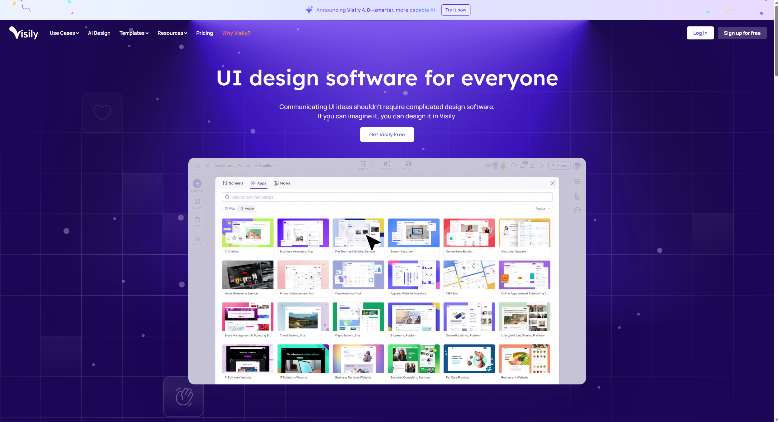 Visily - AI-powered UI design software