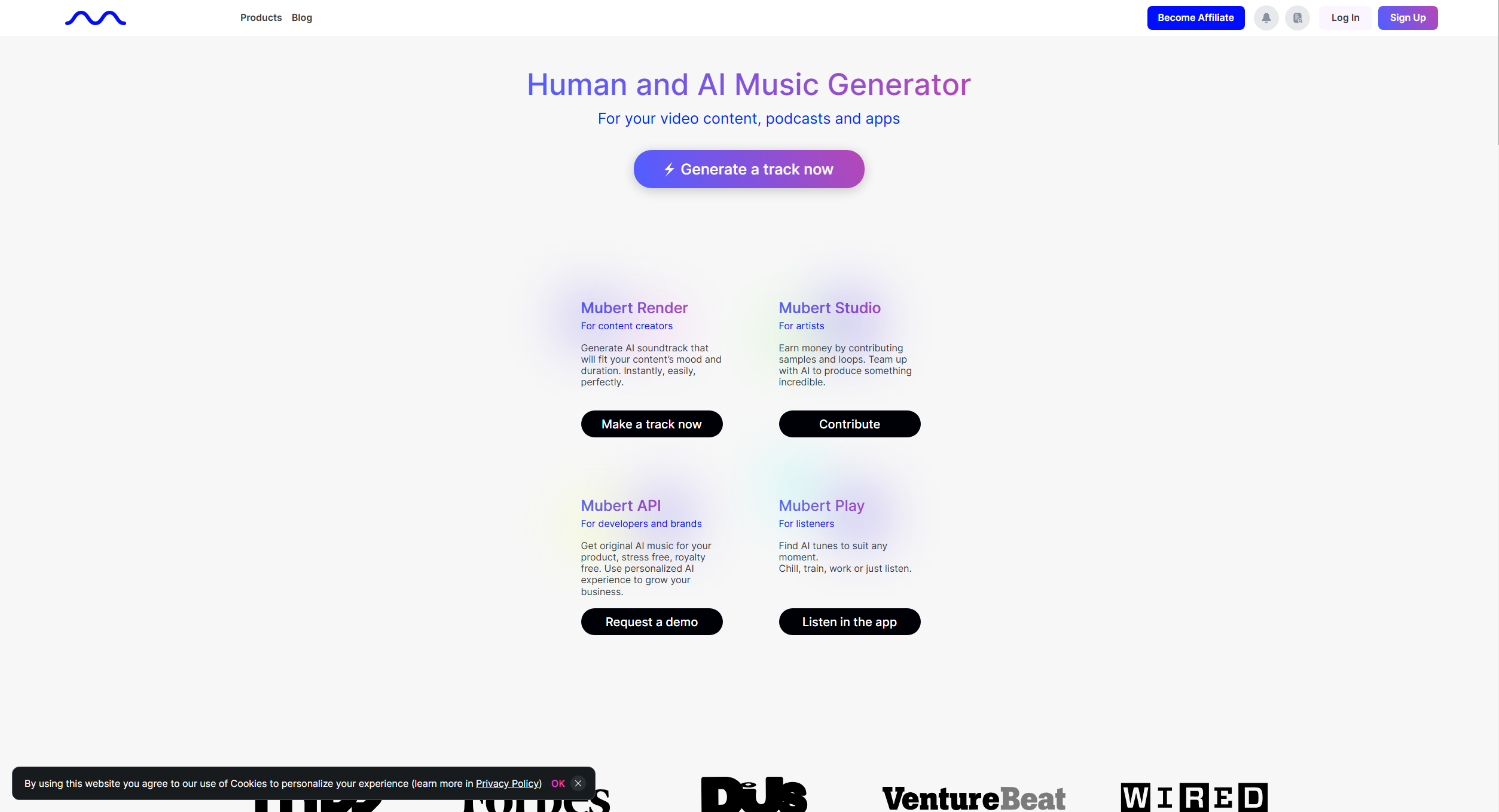 Mubert AI Music Generator
