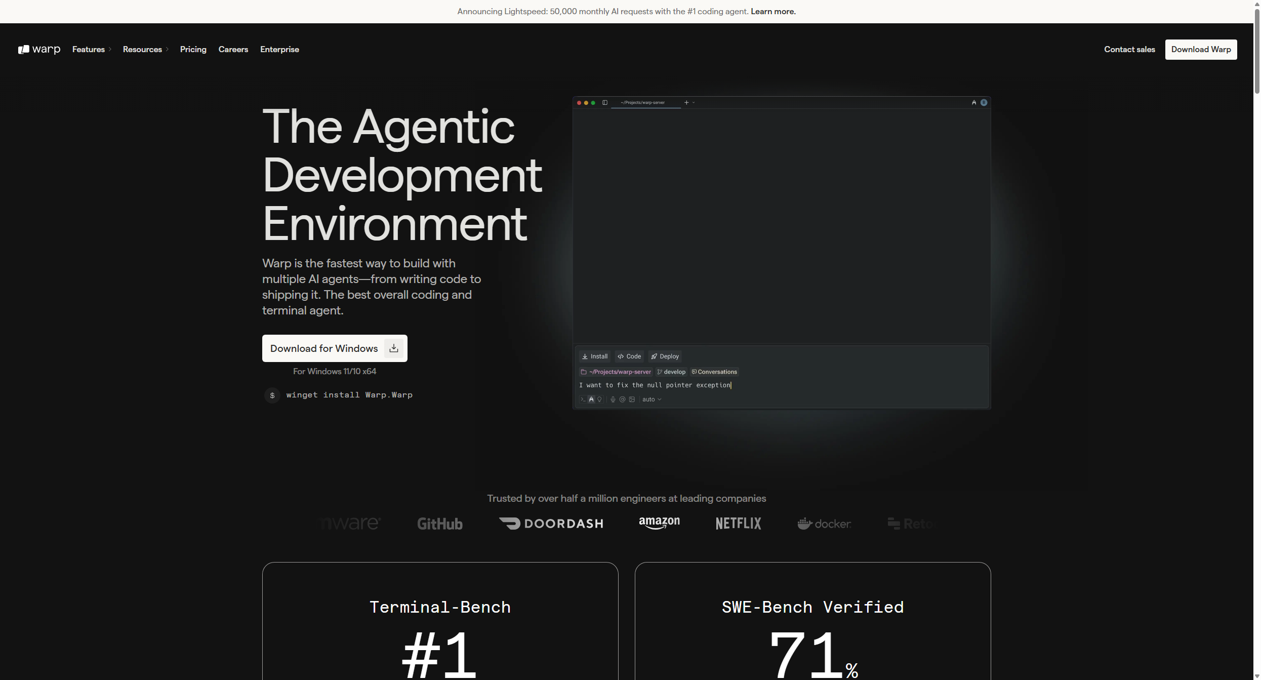 Warp: The Agentic Development Environment
