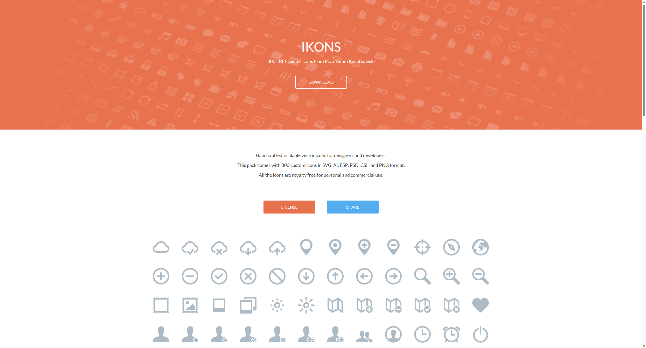 IKONS - 300 free vector icons